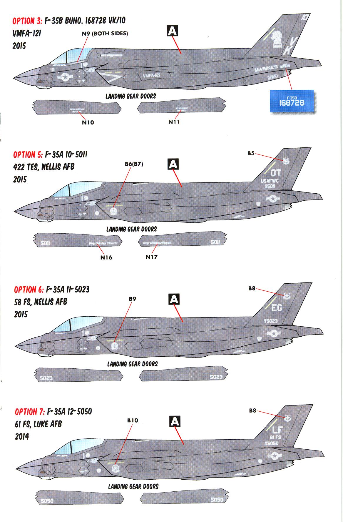 Caracal Decals 1/72 LOCKHEED MARTIN F35 JOINT STRIKE FIGHTER eBay